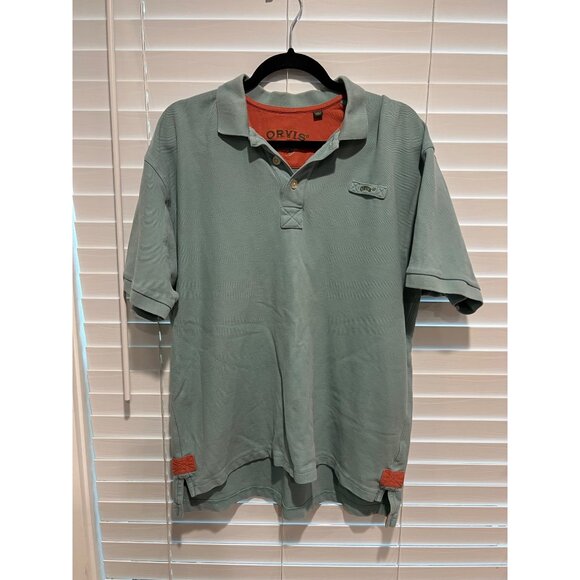 Orvis Mint Green Polo‎ Shirt - Size L - Picture 1 of 4